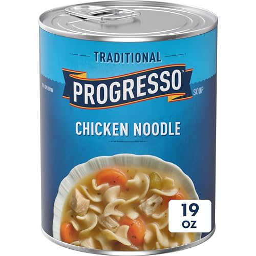 Progresso Soup, Traditional, Chicken Noodle Soup, 19 oz Cans (Pack of 6)