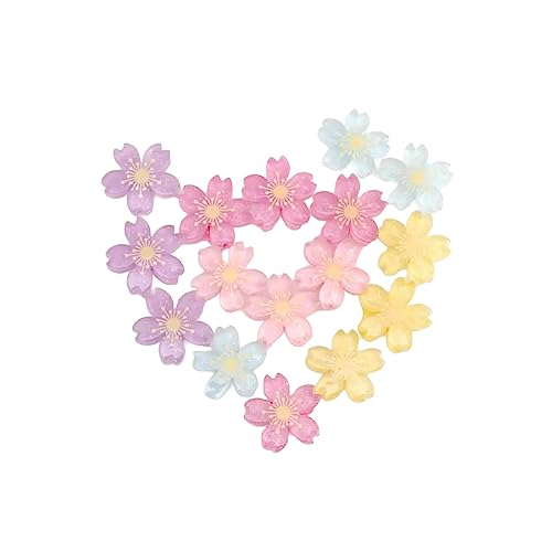 SEDLAV Resin Cherry Blossoms - Multifunctional Craft Decoratives - Great for Embellishment of Afternoon Teas, DIY Headbands, Cards, Jewelry, and More - Long-Lasting Color, Skin-Friendly