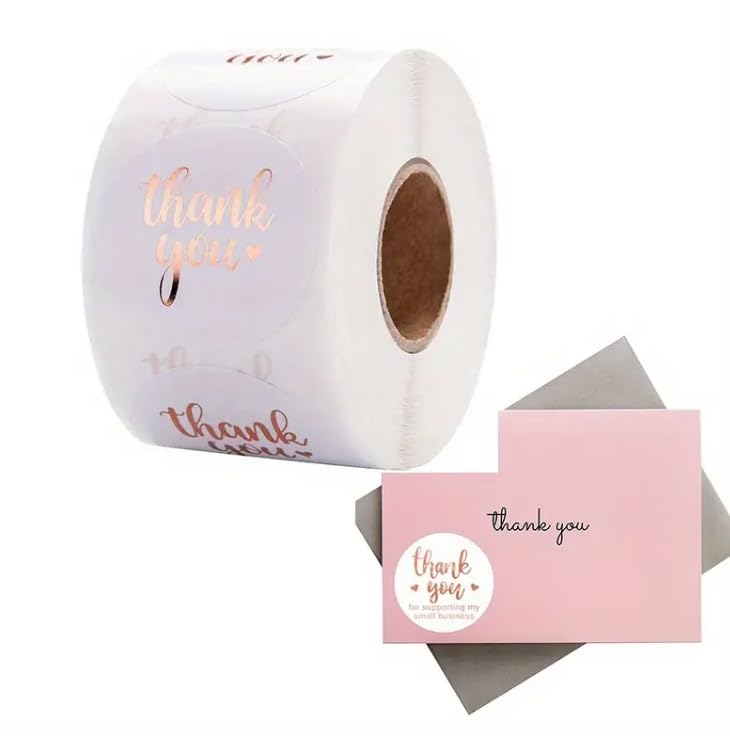 SEDLAV Rainbow Holographic Thank You Stickers - Perfect for Wrapping, Parties, Weddings, Birthdays