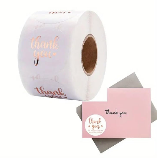 SEDLAV Rainbow Holographic Thank You Stickers - Perfect for Wrapping, Parties, Weddings, Birthdays