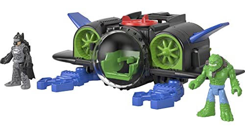 Fisher-Price Imaginext DC Super Friends Batsub, Batman figure and sea vehicle set for preschool kids ages 3 years and up , Black