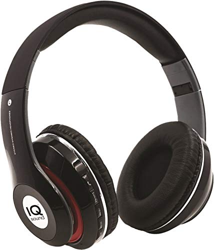 SuperSonic Wireless Headphones and Mic Headphone, Black