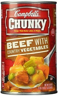 Campbell's Chunky Beef with Country Vegetables Soup 18.8 oz. (Pack of 3)