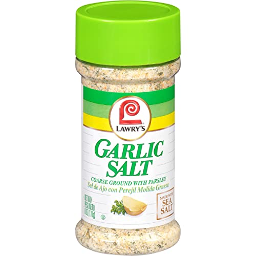Lawry's Coarse Ground with Parsley Garlic Salt, 6 oz (Pack of 12)