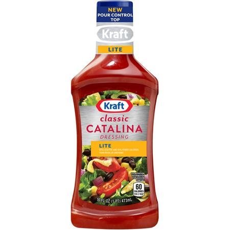 Kraft, Lite, Classic Catalina Dressing, 16oz Bottle (Pack of 3)