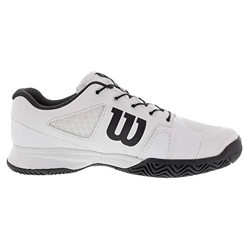 Wilson RUSH PRO JR QL Tennis Shoes, White/White/Ebony, 1.5