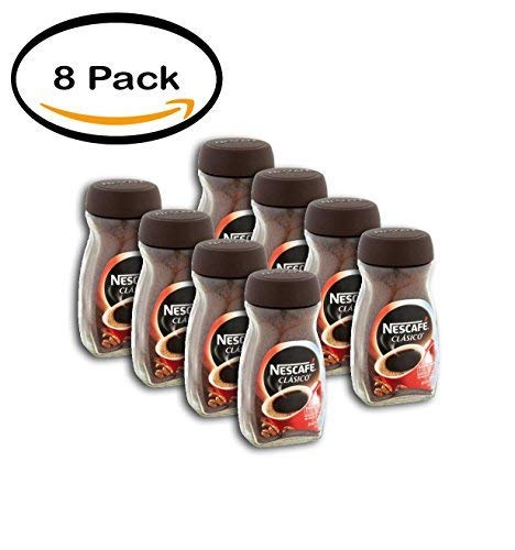 PACK OF 8 - NESCAFE CLASICO Instant Coffee 7 oz. Jar