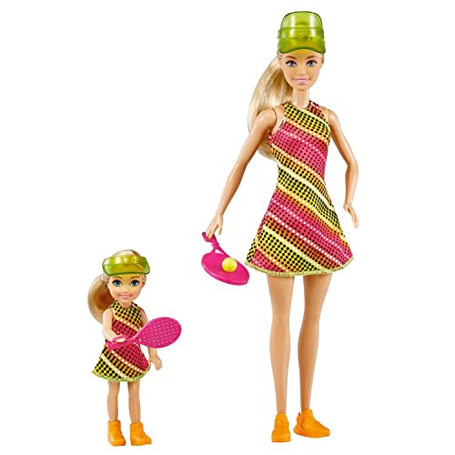 Barbie & Chelsea Careers: 2 Blonde Doctor, Tennis Star & Musician Pieces Doll Playset