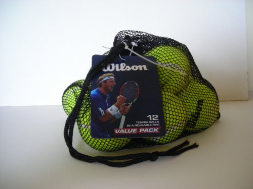 Wilson Pressureless Tennis Balls - 12 Ball Bag (Yellow)