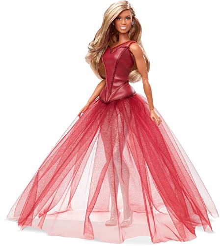 Barbie Tribute Collection Laverne Cox Doll, Collectible Doll Wearing Layered Look with Glittery Bodysuit and Tulle Gown, Gift for Collectors