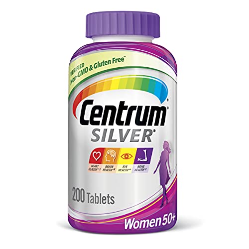 Centrum Silver Women Multivitamin / Multimineral Supplement Tablet, Vitamin D3, Age 50+ (200 Count)