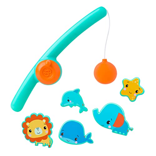 Smart Care Fisher-Price Fishing Pole Baby Bath Toys, Fishing Game with Water Toys, Magnetic Toys, Bath Toys for Toddlers, Toddler Boy Toys, Baby Toys 6-12 Months