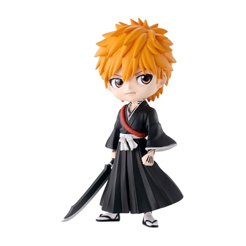 Banpresto - Bleach - Ichigo Kurosaki (Thousand Year Blood War Version A), Bandai Spirits Q posket 5.5 Inch (Pack of 1)