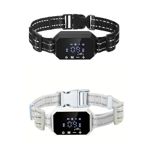 SEDLAV GPS Wireless Dog Fence Collars - Adjustable, Rechargeable & Waterproof with LED Touch Screen, Magnetic Charge Port - Over 40 Satellites for Great Accuracy, No Wires or Flags Needed
