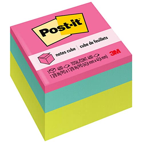 Post-it® Notes Cube, 400 Total Notes, 1-7/8