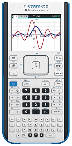 Texas Instruments TI-Nspire CX II Color Graphing Calculator with Student Software (PC/Mac) White 3.54 x 7.48