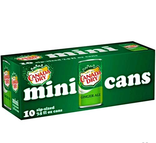 Canada Dry Ginger Ale - 10pk/7.5 fl oz Mini Cans, Total 75 fl oz