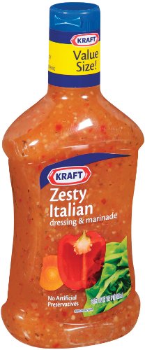 Kraft Salad Dressing Dressing & Marinade Zesty Italian - 6 Pack