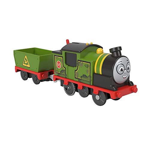 Thomas and Friends Whiff Toy Train, Battery-Powered Motorized Train Engine and Cargo Car for Preschool Pretend Play