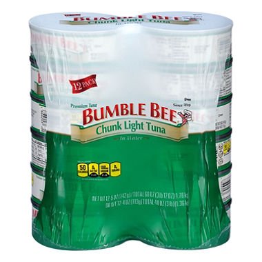 Bumble Bee Chunk Light Tuna in Water (5 oz. ea., 12 cans) x2 AS