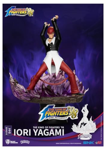 Beast Kingdom The King of Fighters: Iori Yagami DS-044 D-Stage 6-Inch Statue, Multicolor