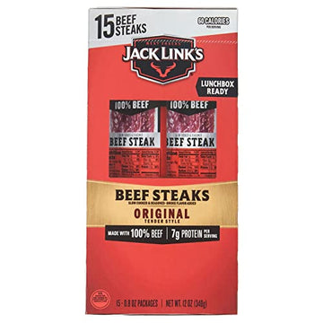 Jack Link’s Original Tender Style Beef Steak, 0.8 Ounce (15 Count)