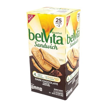 Belvita Breakfast Biscuits, Chocolate, 25 Count, 44 Ounce