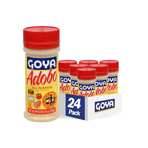 Goya Foods Adobo Seasoning with Pepper, 8-Ounce (Pack of 24)