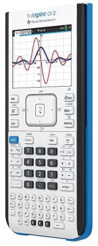 Texas Instruments TI-Nspire CX II Color Graphing Calculator with Student Software (PC/Mac) White 3.54 x 7.48