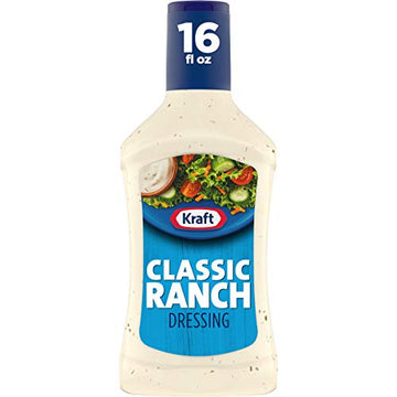 Kraft Classic Ranch Dressing, 16 fl oz Bottles (8 Count, 4 Packs of 2)