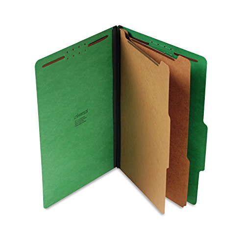 Universal Bright Colored Pressboard Classification Folders, 2