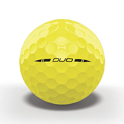 WILSON Staff Duo Golf Balls (12-Pack), Yellow