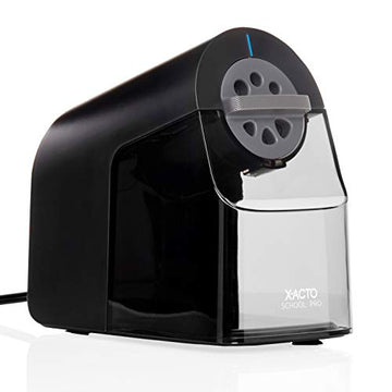 X-ACTO Pencil Sharpener, SchoolPro Electric Pencil Sharpener, Heavy Duty Electric Pencil Sharpener for School, Classroom and Teacher Supplies, Perfect Addition to Homeschooling Supplies, Black