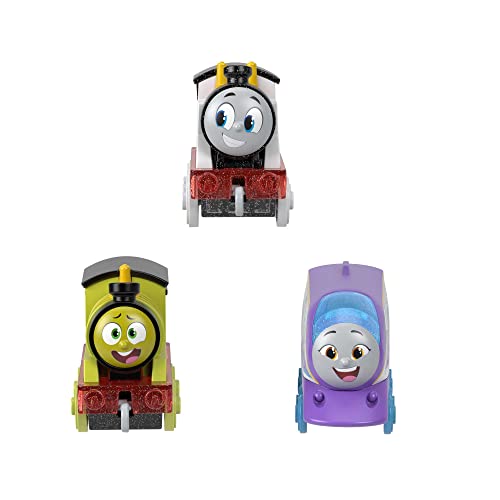 Thomas and Friends Toy Train 3-Pack, Color Changers, Diecast Thomas Percy and Kana Engines with Color Reveal in Warm and Cold Water