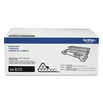 Brother DR-820 Genuine-Drum Unit, Seamless Integration, Yields Up to 30,000 Pages, Black