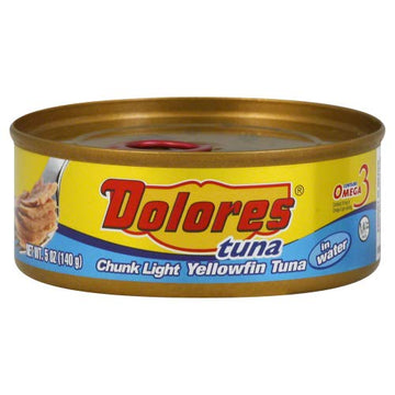 Dolores Chunk Light Yellowfin Tuna In Water 5 OZ (Pack of 12)