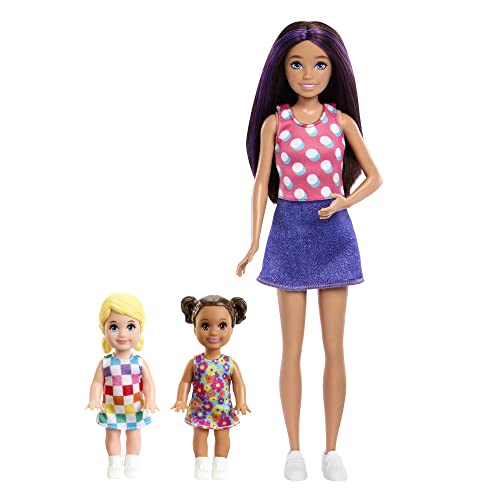 Barbie Skipper First Jobs Daycare Playset, 3 Dolls, Furniture & 15+ Accessories, Includes Bunkbeds & Color-Change Easel