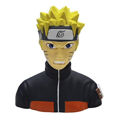 ABYstyle Naruto Shippuden 3D PVC Lightweight Coin Bank. Ideal for Holding Coins and Cash. Multicolor, Unisex, Decorative Piece for Home or Office. Great Gift for Anime Fans (Naruto)