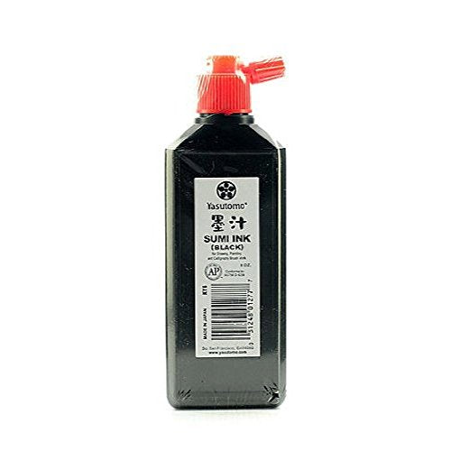 Yasutomo Liquid Sumi Ink - 6 oz, Water Resistant