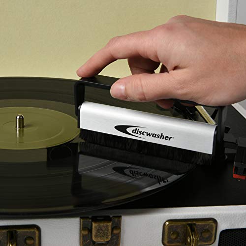 Discwasher Vinyl Record Cleaning Brush – Anti-Static, Carbon Fiber Brush. Gently Removes Dust, Dirt, Static and Fingerprints for Improved Sound Quality