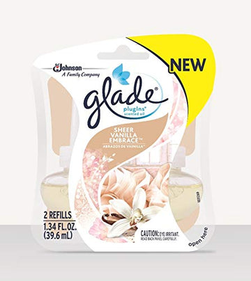 Glade Plug-Ins Sheer Vanilla Embrace Scent Air Freshener Refill 1.34 Oz. Liquid