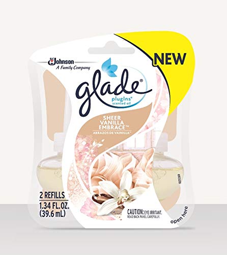 Glade Plug-Ins Sheer Vanilla Embrace Scent Air Freshener Refill 1.34 Oz. Liquid
