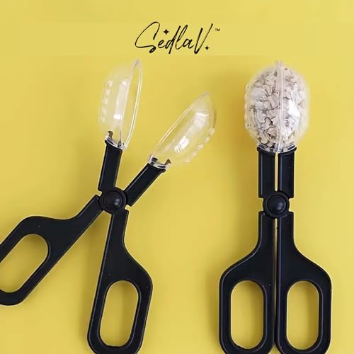 SEDLAV Reptile Lizards Tweezers, Pet Raising Feeding Tool Clips, Versatile Reptile Care Essentials: Transparent Clips, Cleaning Tools, and Feeding Accessories for Turtles, Lizards, and Geckos 1 PCS
