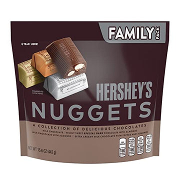 HERSHEY'S NUGGETS Assorted Chocolate Candy Family Pack, 15.6 oz