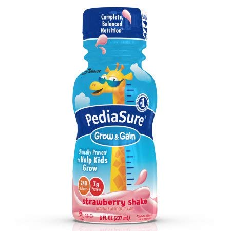 Pediasure Liquid Complete Balanced Nutrition, Strawberry - 8 Oz/Can, 24 / Case
