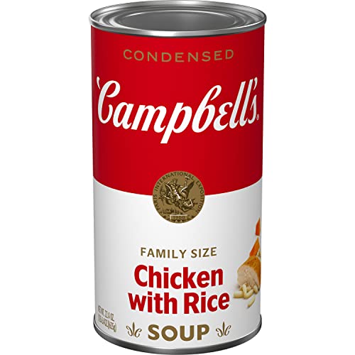 Campbell’s Condensed Chicken with Rice Soup, Family Size, 22.4 Ounce Can