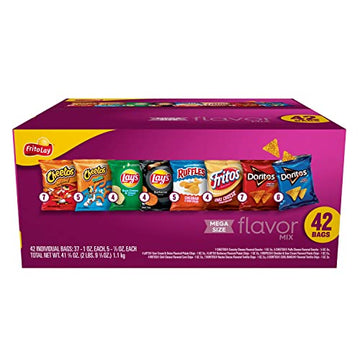 Frito-Lay, Variety Pack Snack Chips, Mega Size, 42 Count