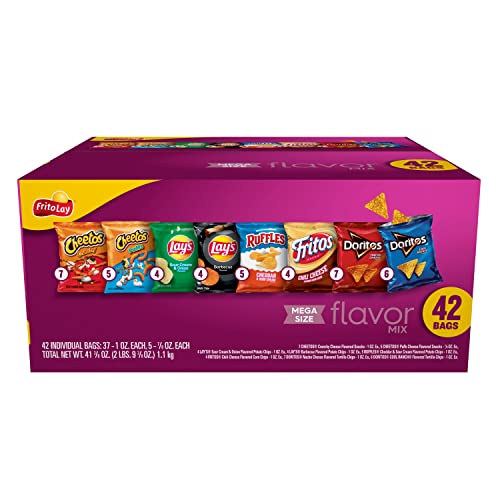 Frito-Lay, Variety Pack Snack Chips, Mega Size, 42 Count