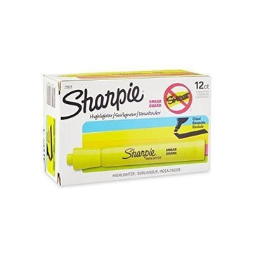 Sharpie Accent Tank-Style Highlighters Fluorescent Yellow 12 Pack (25025)