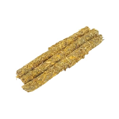 SEDLAV Pet Rabbit Flower Stick and Molar Stick Set - Pure Natural and Safe Environmental-Friendly Rabbit Chew Toy for Healthy Teeth - Ideal Pet Supply for Rabbit's Regular Dental Care